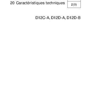 7741827 M.ATELIER D12 Caractéristiques Techniques